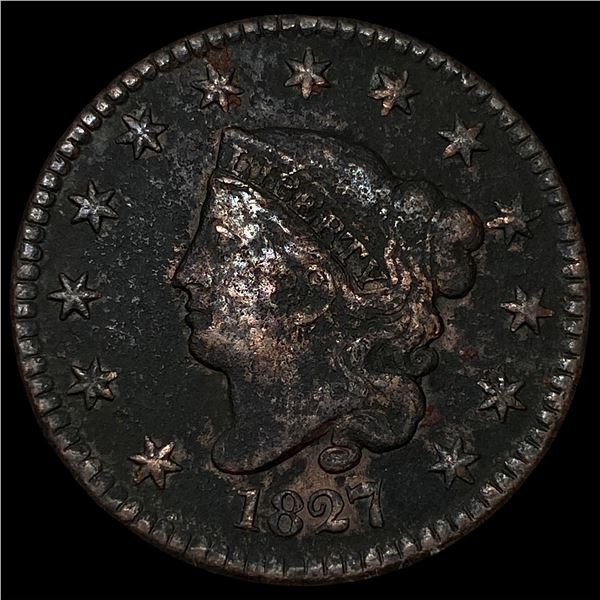 1827 Coronet Head Large Cent LIGHTLY  CIRCULATED