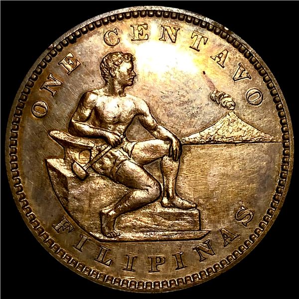 1903 Bronze One Centavo Philippines HIGH  GRADE