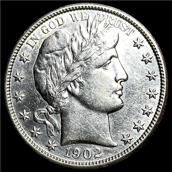 1902 Barber Half Dollar CLOSELY UNCIRCULATED