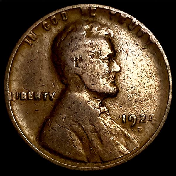 1924-S Lincoln Wheat Cent LIGHTLY CIRCULATED