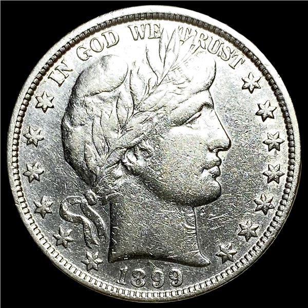 1899 Silver Barber Half Dollar NEARLY  UNCIRCULATED