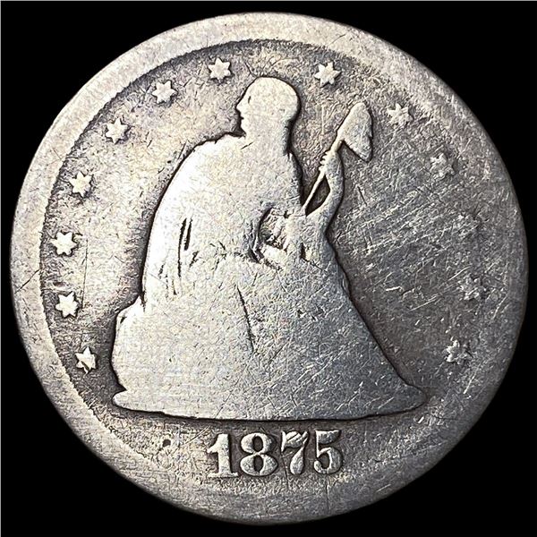 1875-S Seated Liberty Twenty Cents LIGHTLY  CIRCULATED