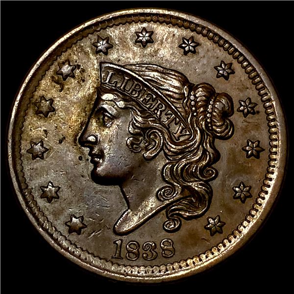 1838 Braided Hair Large Cent CHOICE AU