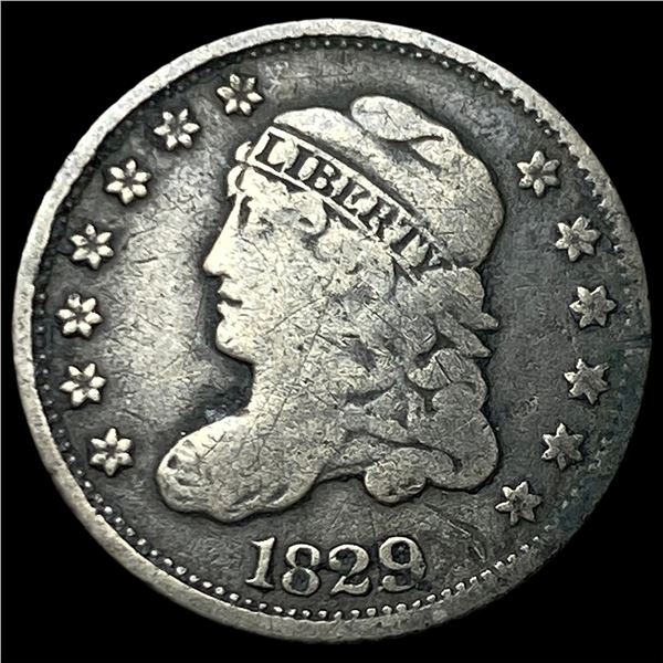 1829 Capped Bust Half Dime LIGHTLY CIRCULATED