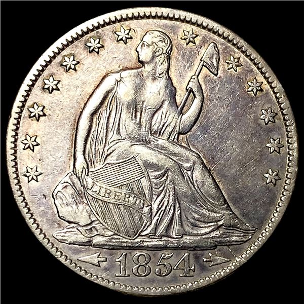 1854-O Seated Liberty Half Dollar NEARLY  UNCIRCULATED