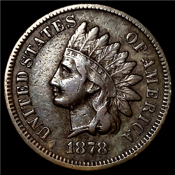 1878 Indian Head Cent CHOICE AU