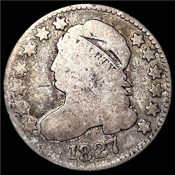 1827 Silver Capped Bust Dime NICELY  CIRCULATED