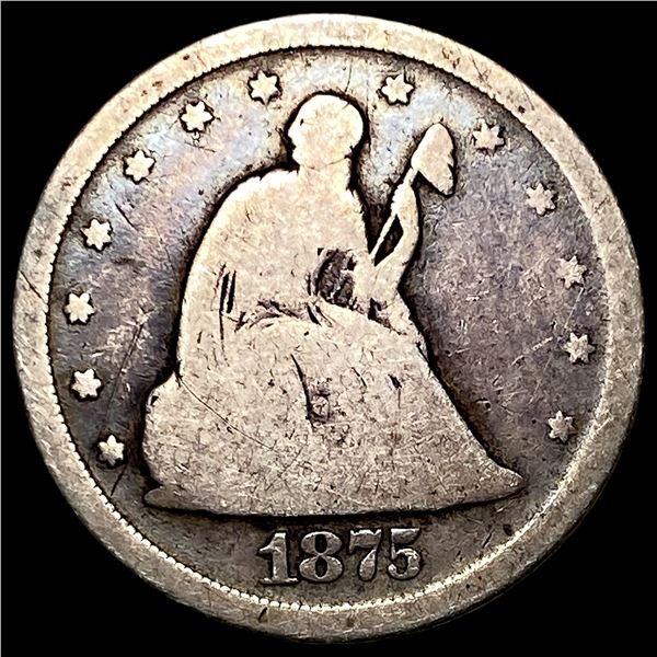 1875-S Seated Liberty 20 Cents NICELY  CIRCULATED