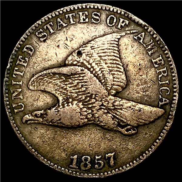 1857 Flying Eagle Cent NEARLY UNCIRCULATED