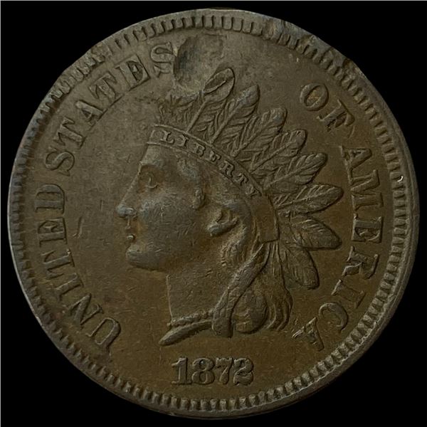 1872 Indian Head Cent CLOSELY UNCIRCULATED