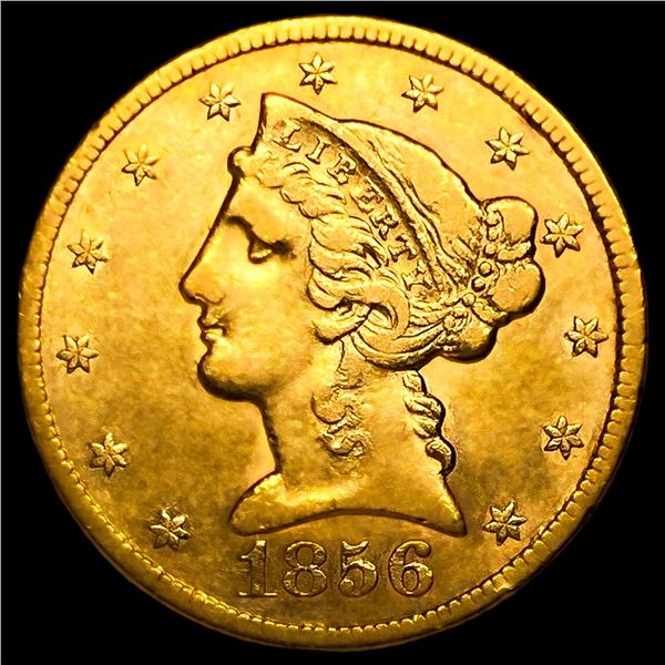 1856 $5 Gold Half Eagle