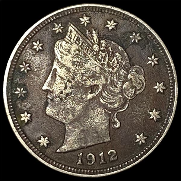 1912-D Liberty Head Nickel LIGHTLY CIRCULATED