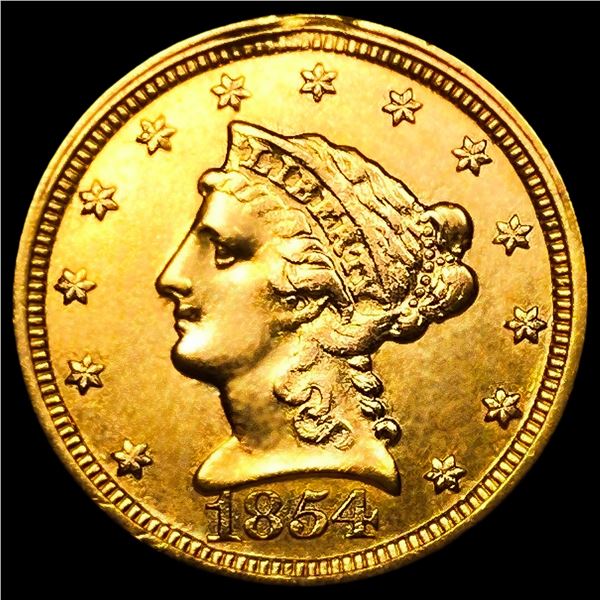 1854-C $2.50 Gold Quarter Eagle