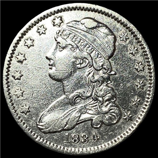 1834 Capped Bust Quarter CHOICE AU