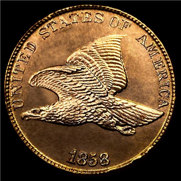 1858/7 Strong Flying Eagle Cent