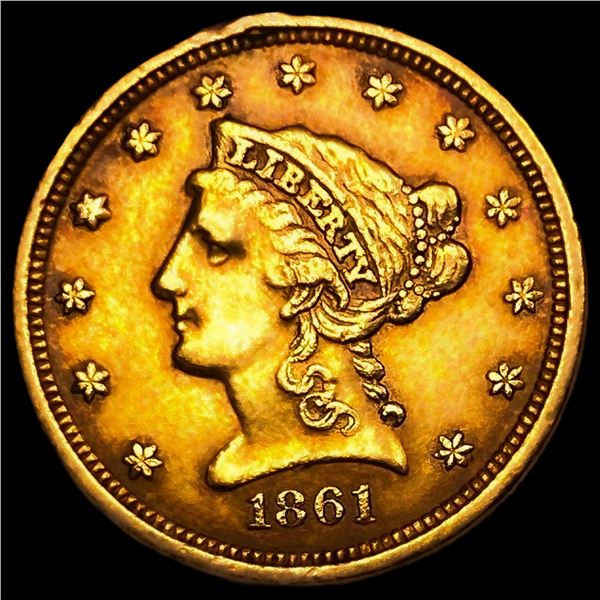 1861 $2.50 Gold Quarter Eagle