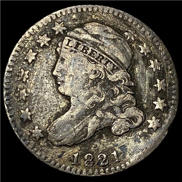 1821 Silver Capped Bust Dime NICELY  CIRCULATED