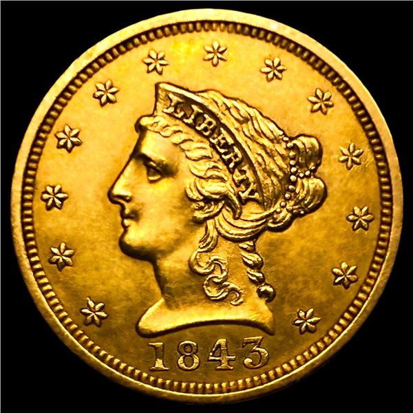 1843 $2.50 Gold Quarter Eagle