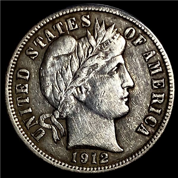 1912-S Silver Barber Dime CLOSELY  UNCIRCULATED