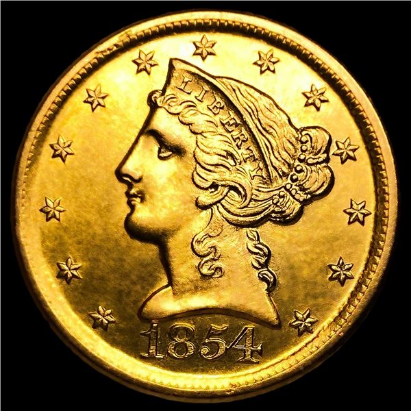 1854-O $5 Gold Half Eagle