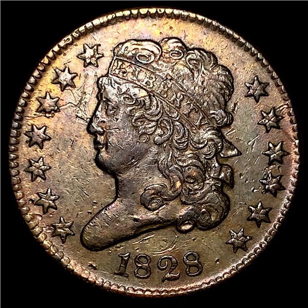 1828 Copper Half Cent CLOSELY UNCIRCULATED