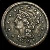 Image 1 : 1850 Braided Hair Large Cent CLOSELY  UNCIRCULATED