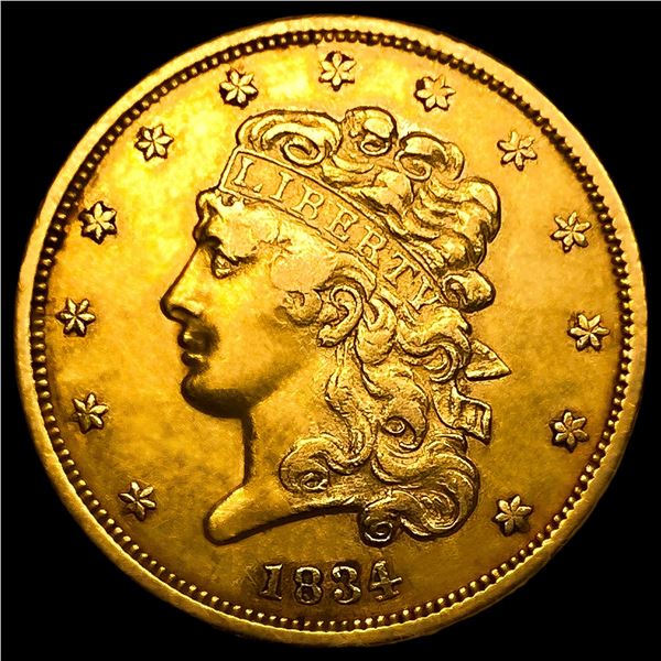 1834 $5 Gold Half Eagle
