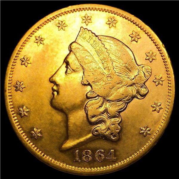 1864 $20 Gold Double Eagle