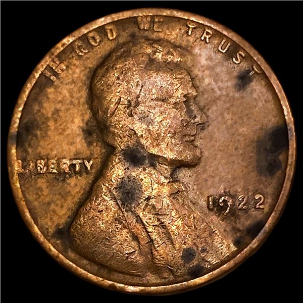 1922 No D Strong Rev Wheat Cent