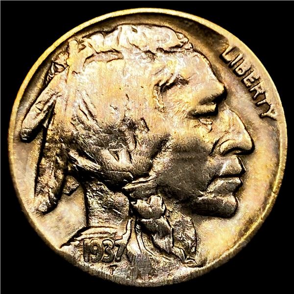 1937-D 3 Leg Buffalo Nickel