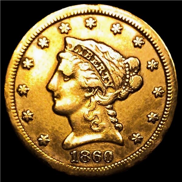 1860-S $2.50 Gold Quarter Eagle