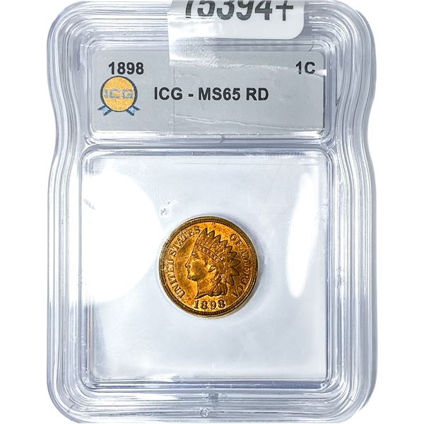 1898 Indian Head Cent ICG MS65 RD