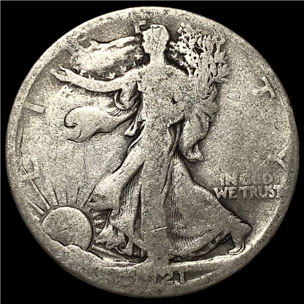 1921-S Silver Walking Liberty Half Dollar  NICELY CIRCULATED