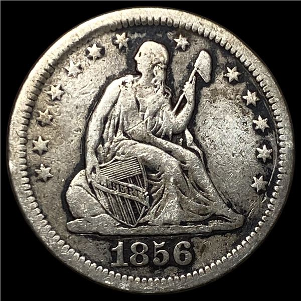 1856 Seated Liberty Quarter NEARLY  UNCIRCULATED