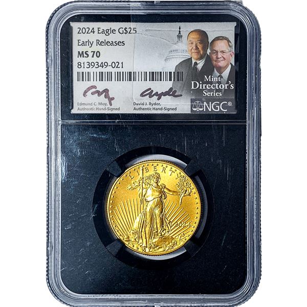 2024 1/2oz Gold $25 American Eagle NGC MS70