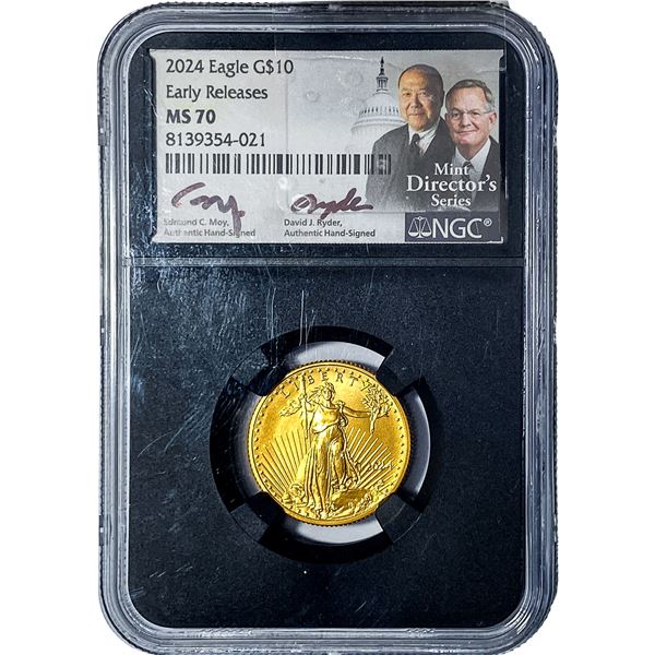 2024 1/4oz Gold $10 American Eagle NGC MS70