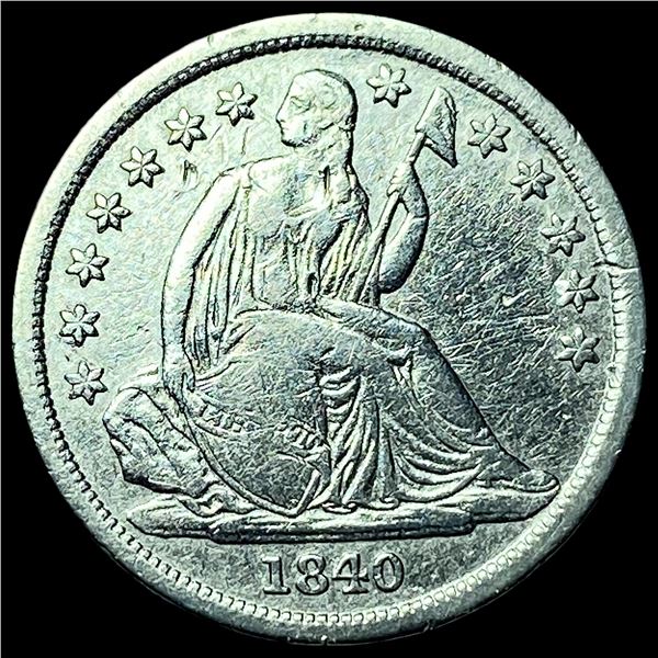 1840-O Silver Seated Liberty Dime CLOSELY  UNCIRCULATED