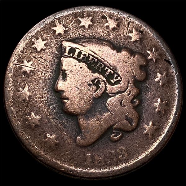 1833 Coronet Head Large Cent NICELY  CIRCULATED