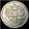 Image 2 : 1898 Russian Silver Rouble CLOSELY  UNCIRCULATED