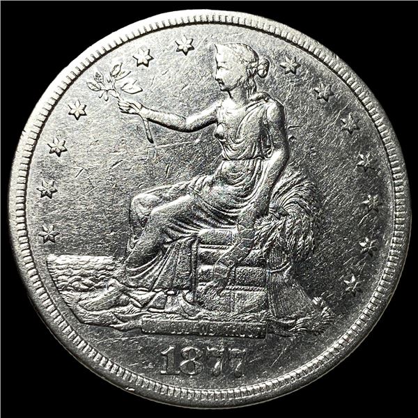 1877-S Silver Trade Dollar CHOICE AU