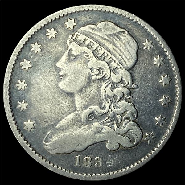 1834 Silver Capped Bust Quarter LIGHTLY  CIRCULATED