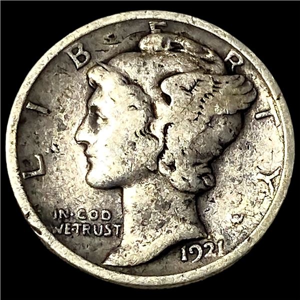 1921 Silver Mercury Dime LIGHTLY CIRCULATED