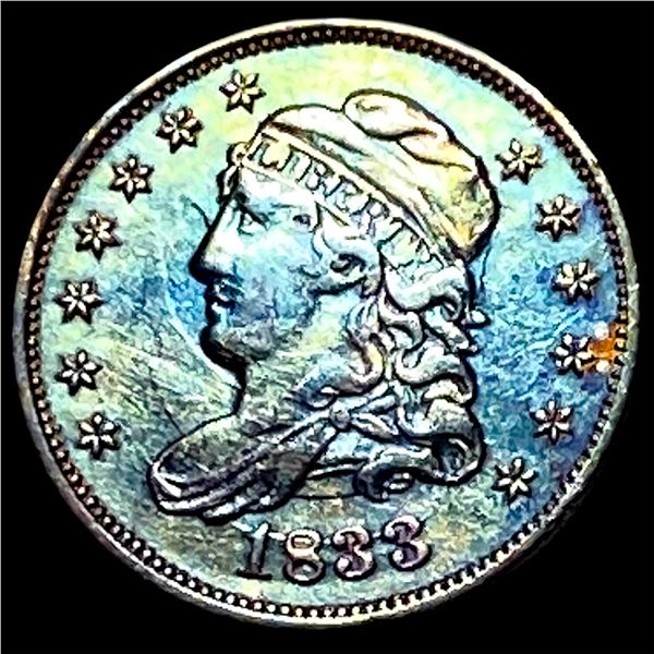 1833 Silver Capped Bust Half Dollar CLOSELY  UNCIRCULATED