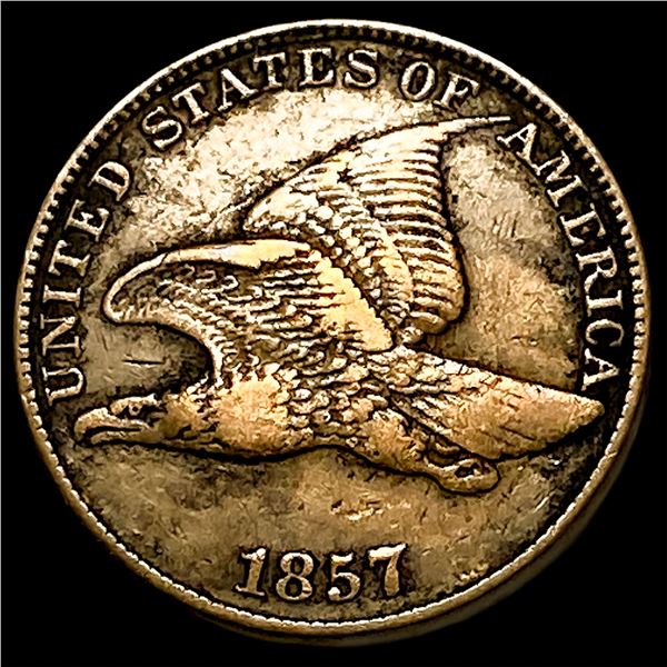 1857 Flying Eagle Cent NEARLY UNCIRCULATED