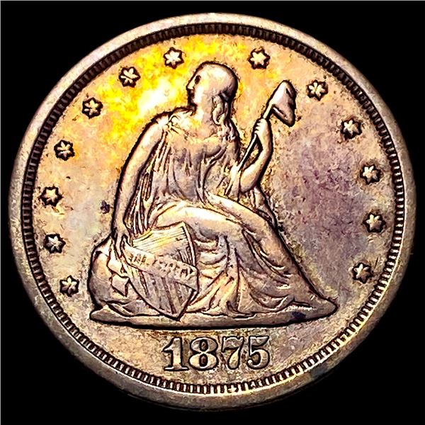 1875-S Silver Twenty Cents CLOSELY  UNCIRCULATED