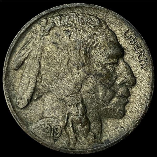 1919-D Buffalo Nickel CLOSELY UNCIRCULATED