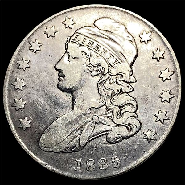 1835 Silver Capped Bust Half Dollar NEARLY  UNCIRCULATED