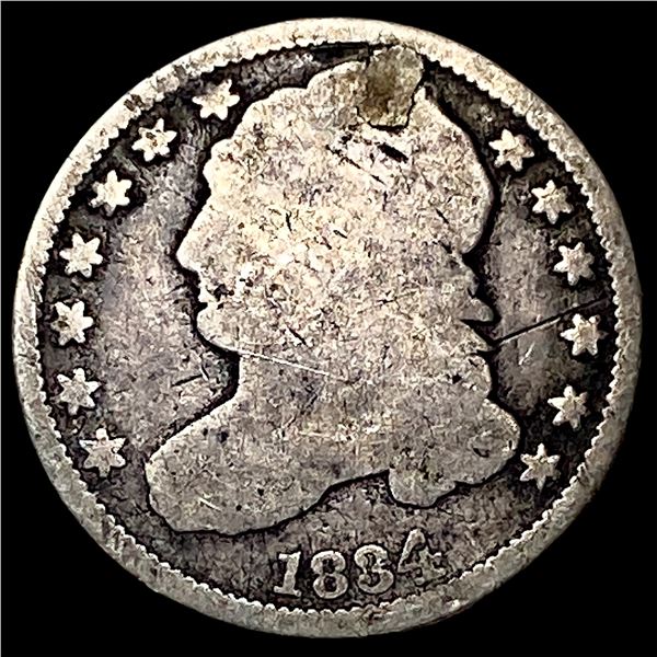 1834 Silver Capped Bust Dime NICELY  CIRCULATED