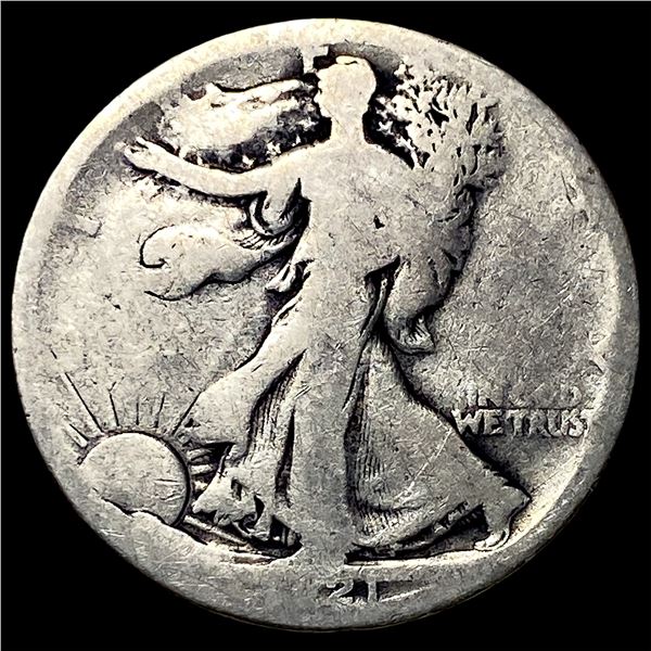 1921-S Silver Half Dollar NICELY CIRCULATED