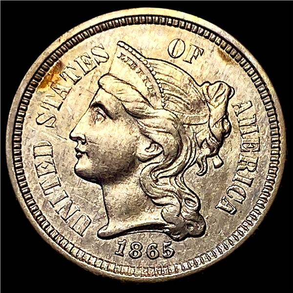 1865 Nickel Three-Cent Piece UNCIRCULATED
